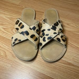 Coconuts by Matisse Pebble Calf Hair Criss-Cross Sandal